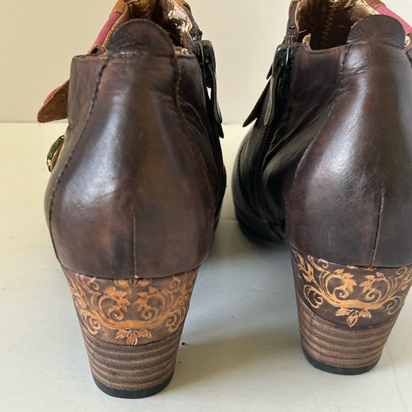 Womens Elite by Corkys Bootie Shoes Multi Color Leather Brown US 6 ELK 6 - Picture 6 of 15
